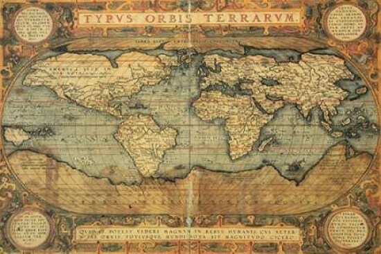 Typus Orbis Terrarum 1587 Poster Print by Abraham Ortelius - Item # VARPDX3MP1630
