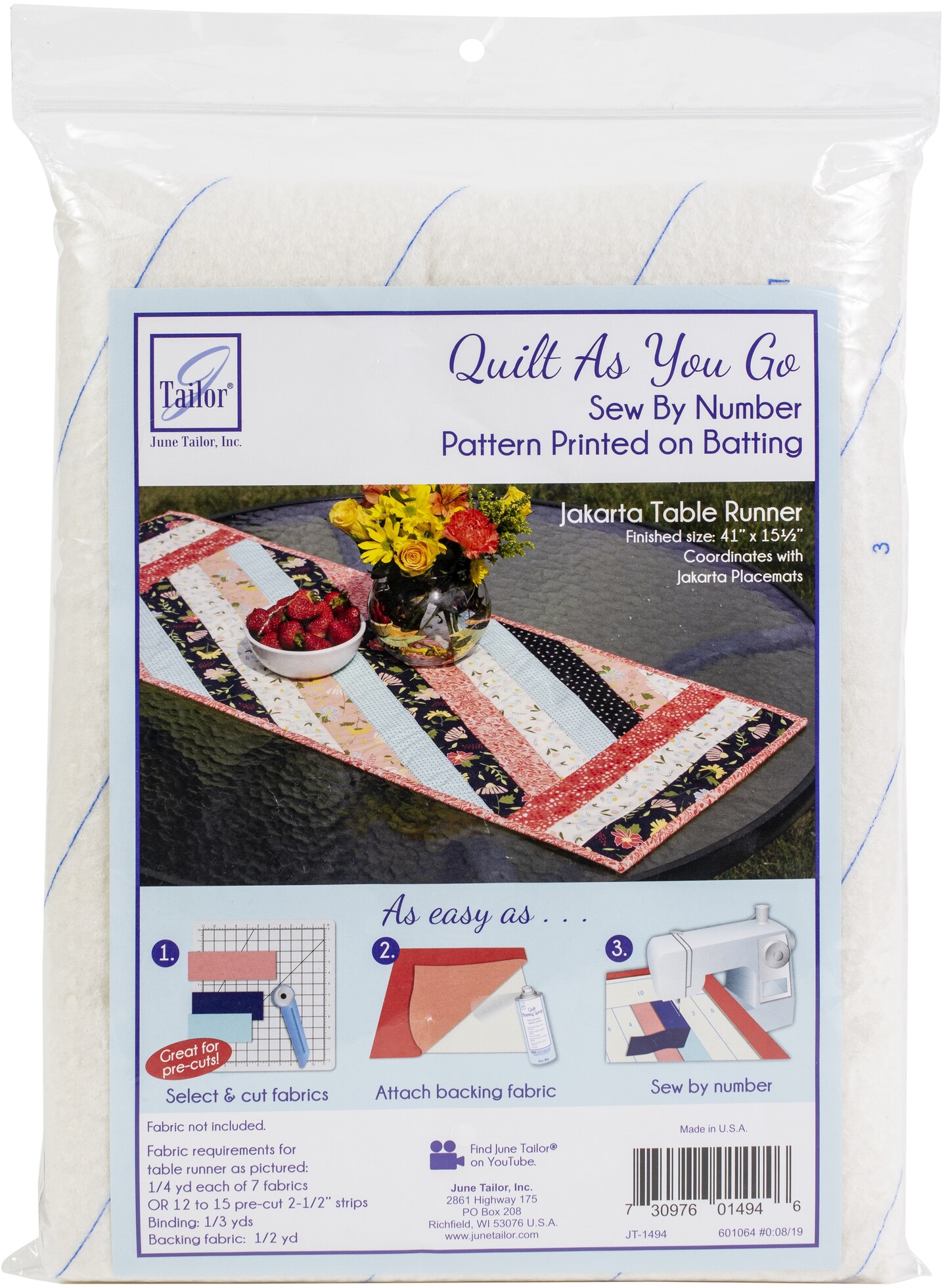 June Tailor Quilt As You Go Table RunnerJakarta Michaels