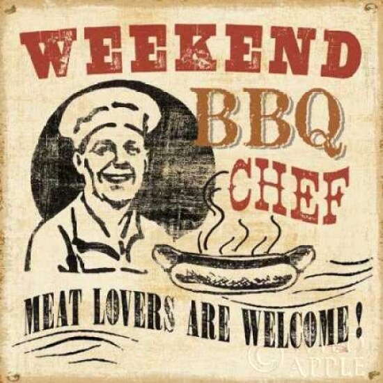 Weekend BBQ Chef Poster Print by Pela Studio - Item # VARPDX8091