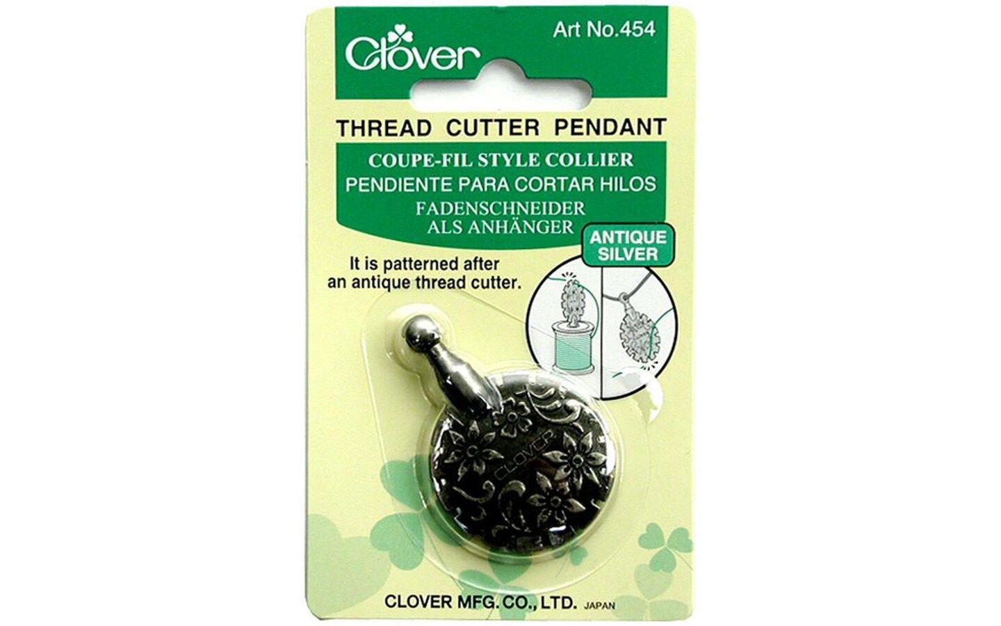 Clover Thread Cutter Pendant