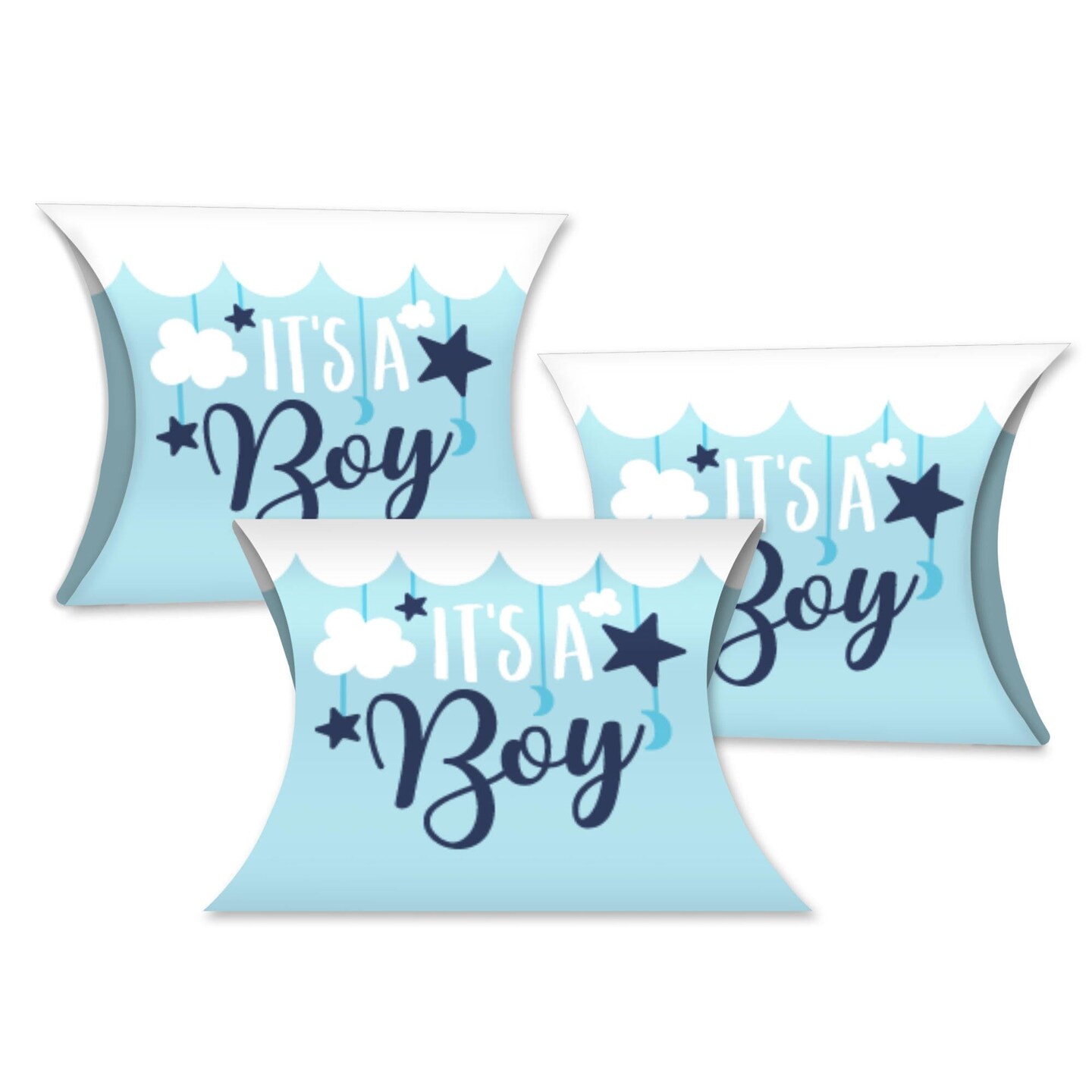 Big Dot of Happiness It's a Boy - Favor Gift Boxes - Blue Baby Shower/Blue  Birth Announcement Petite Pillow Boxes - Set of 20