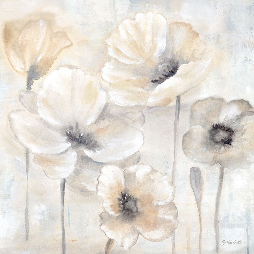 Gray Poppy Garden II Poster Print by Cynthia Coulter - Item # VARPDXRB13103CC
