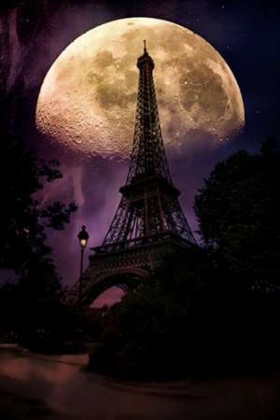 Moonlight in Paris Poster Print by John Rivera - Item # VARPDXR1047D