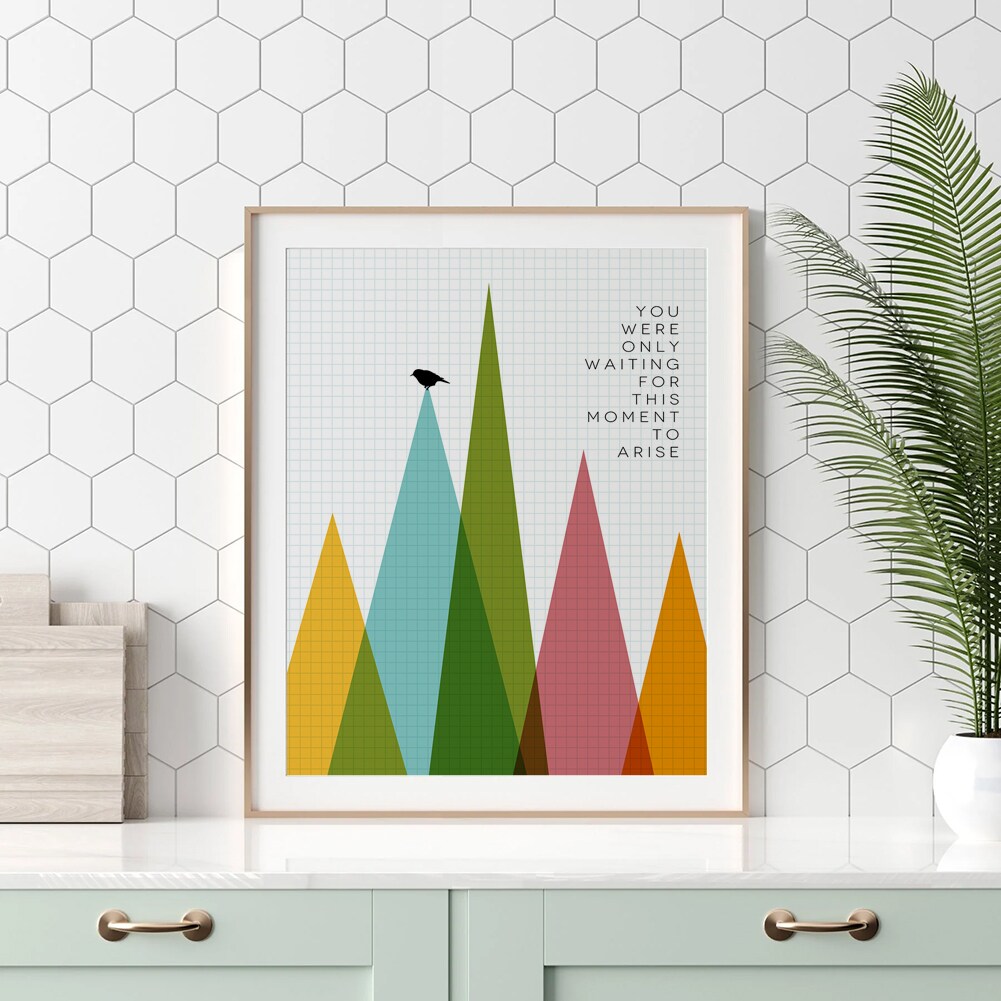 Blackbird Song Lyric Wall Art Print Music Poster Inspirational Artwork Canvas Wrap Graduation Gift product 7