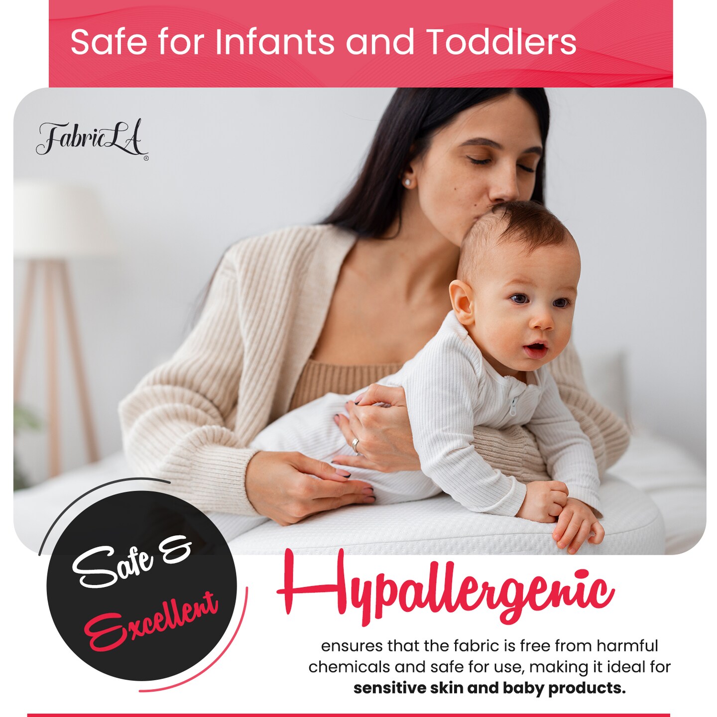 FabricLA Minky Fabric by The Yard | Oeko-TEX Certified Plush Fabric | Soft Minky Dimple Dot Cuddle Fabric | 60" inches Wide | Baby Blanket, Apparel, Throws