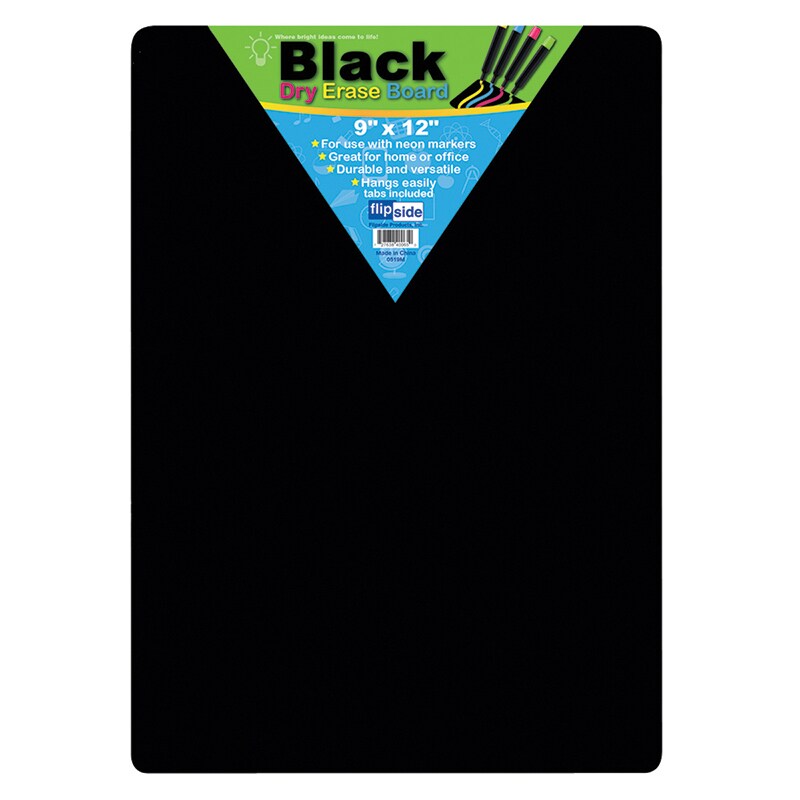 Black Dry Erase Boards, 9&#x22; x 12&#x22;