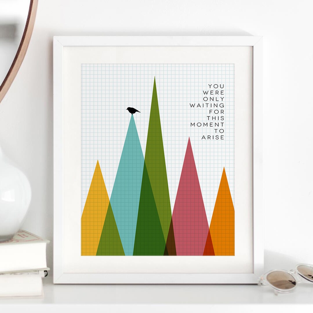Blackbird Song Lyric Wall Art Print Music Poster Inspirational Artwork Canvas Wrap Graduation Gift product 4