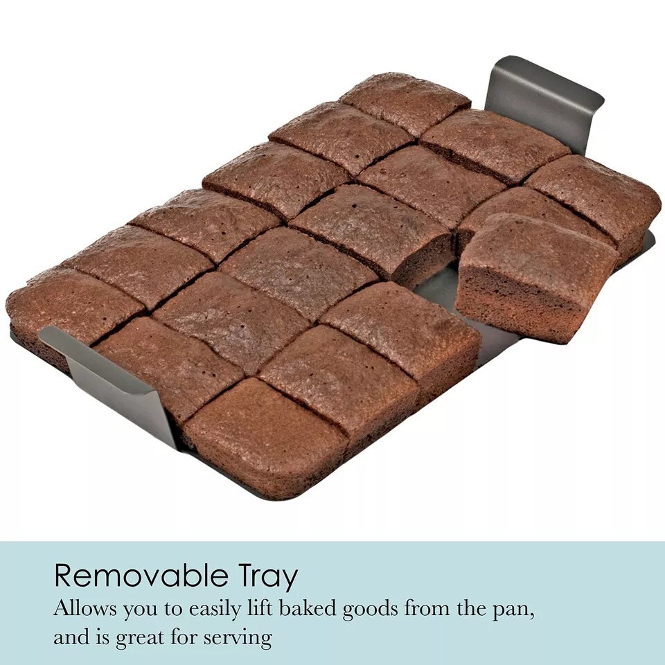 Chicago Metallic Professional Brownie Pan - Dark Gray