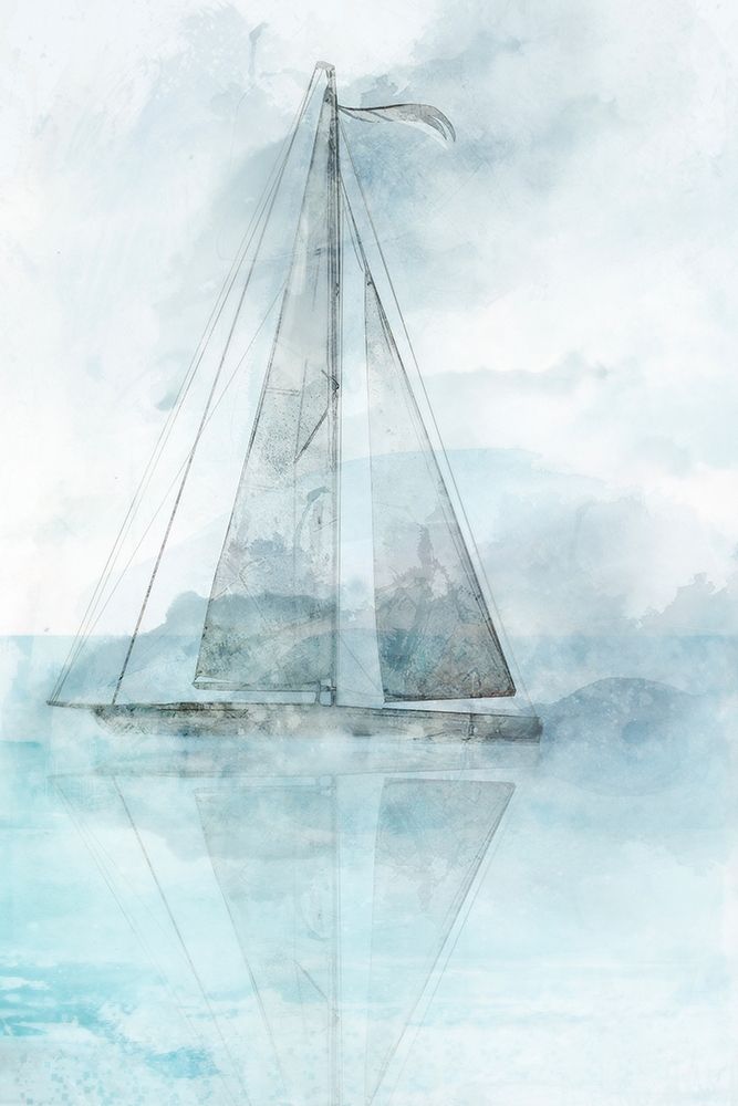 Sailing Boat II  Poster Print by Ken Roko # KX102A