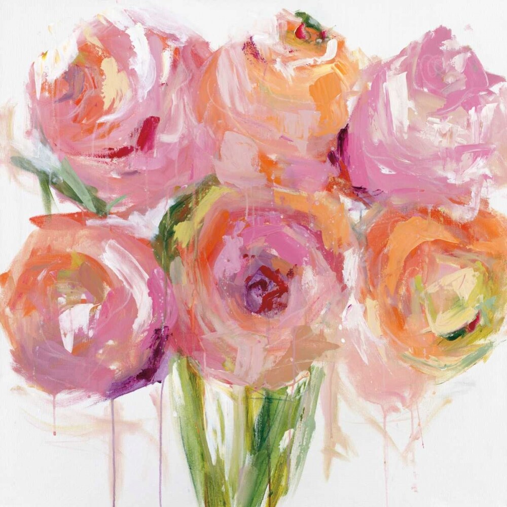 Pink Peonies Poster Print by Emma Bell - Item # VARPDXPOD60238