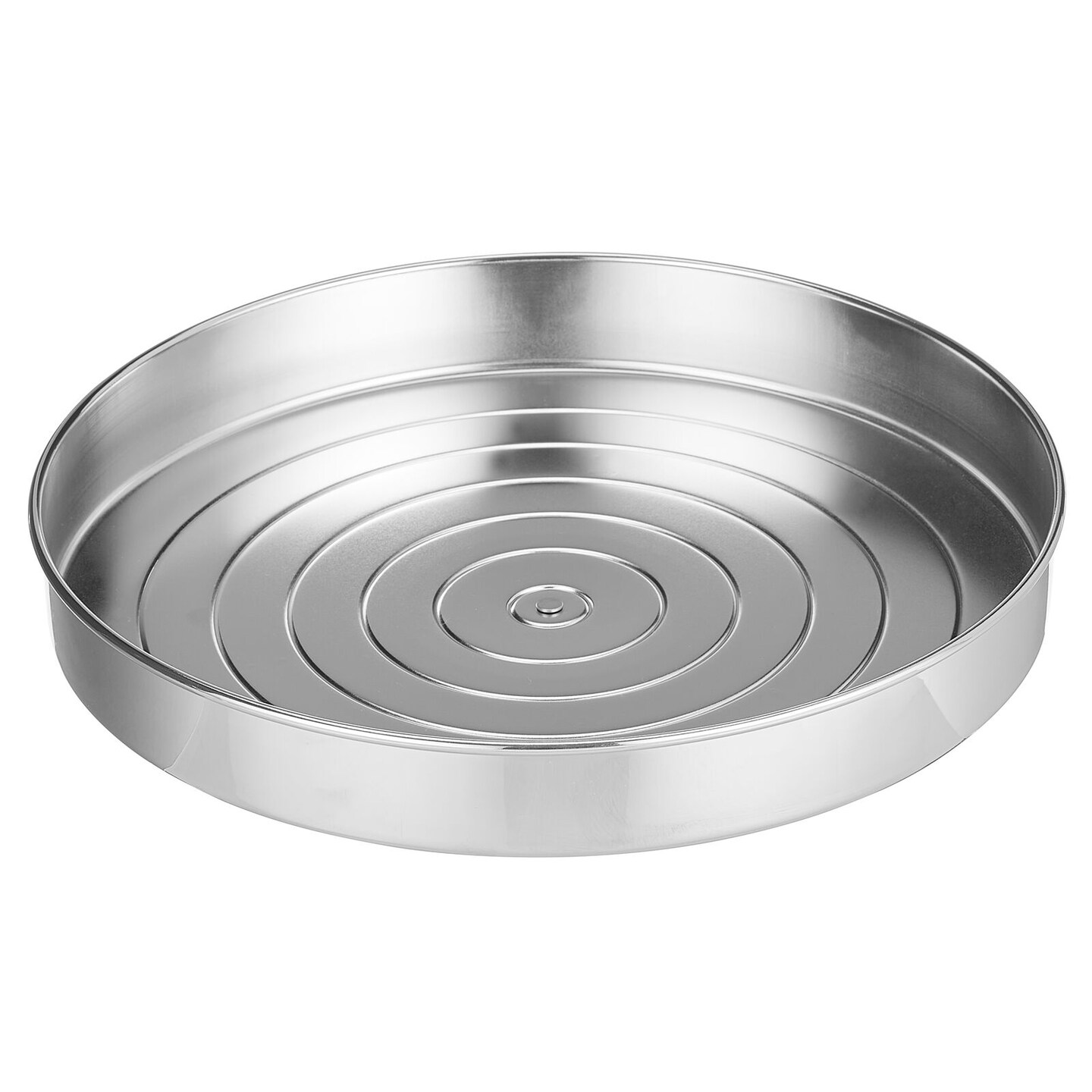 mDesign Lazy Susan Metal Turntable 12" Spinner, Kitchen Organization