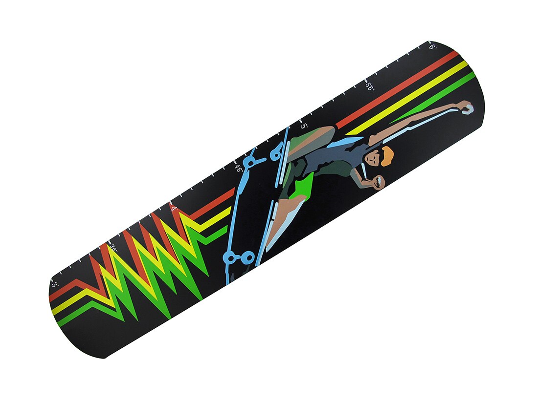 Children&#x60;s Skateboard Growth Chart Wall Hanging