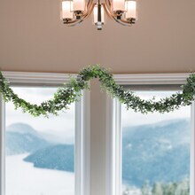 4-Pack: 6ft Realistic Eucalyptus Garland with Tips by Floral Home&#xAE;