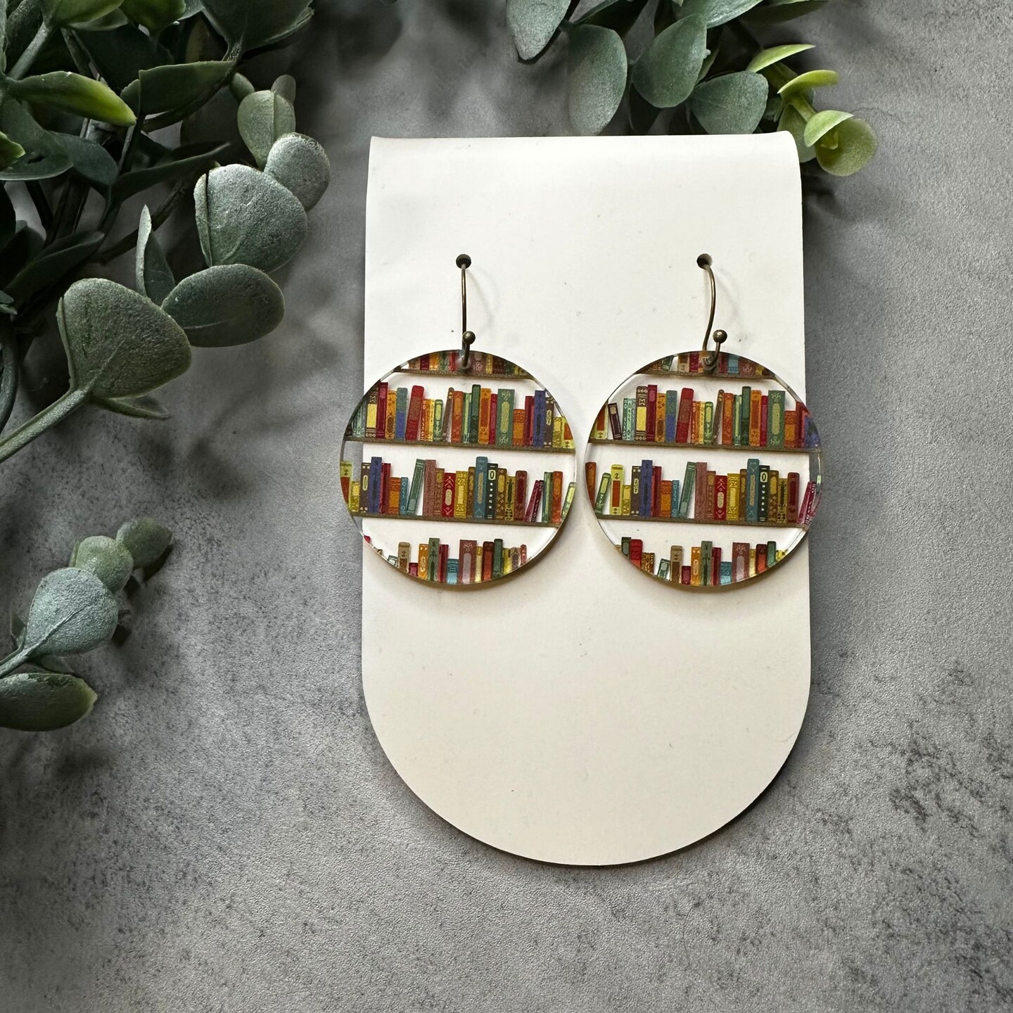 Book Earrings, Book Lover Earrings, Reading Earrings, Librarian Gift, Book Lover Gift, Acrylic Earrings, Dangle Earrings, Clear Earrings