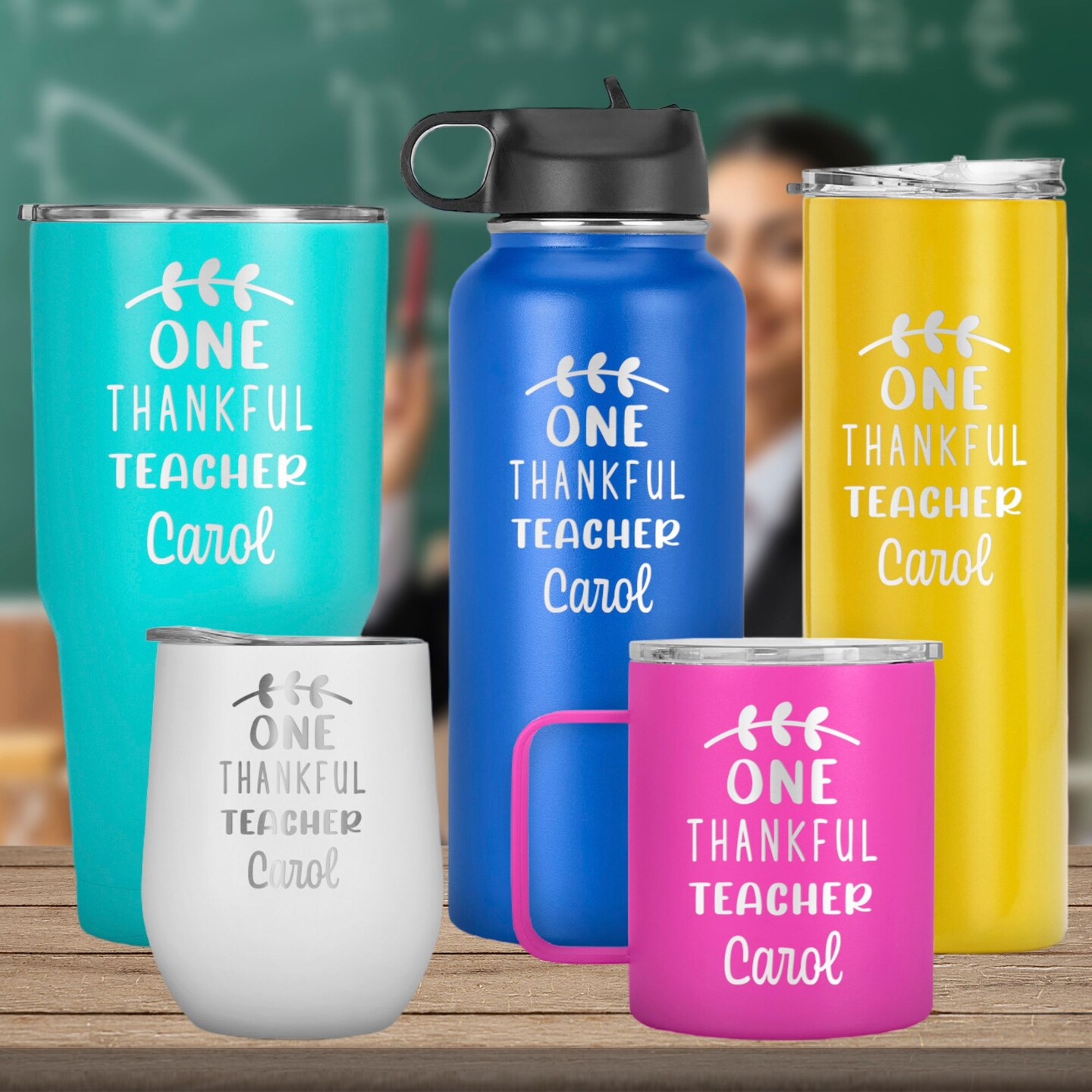 Customized Tumbler with Engraved Message 