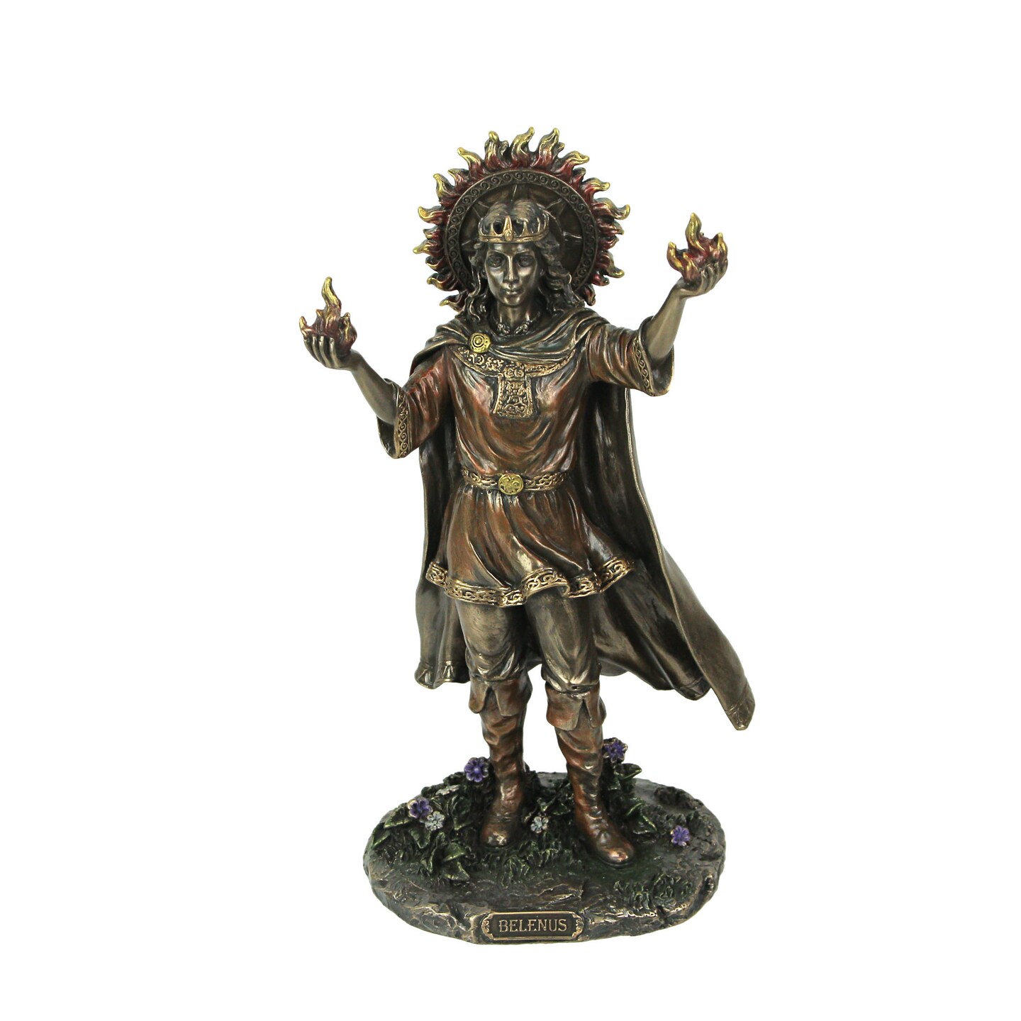 Belenus Celtic God Of Sun And Healing Bronze Finish Cold Cast Resin Statue