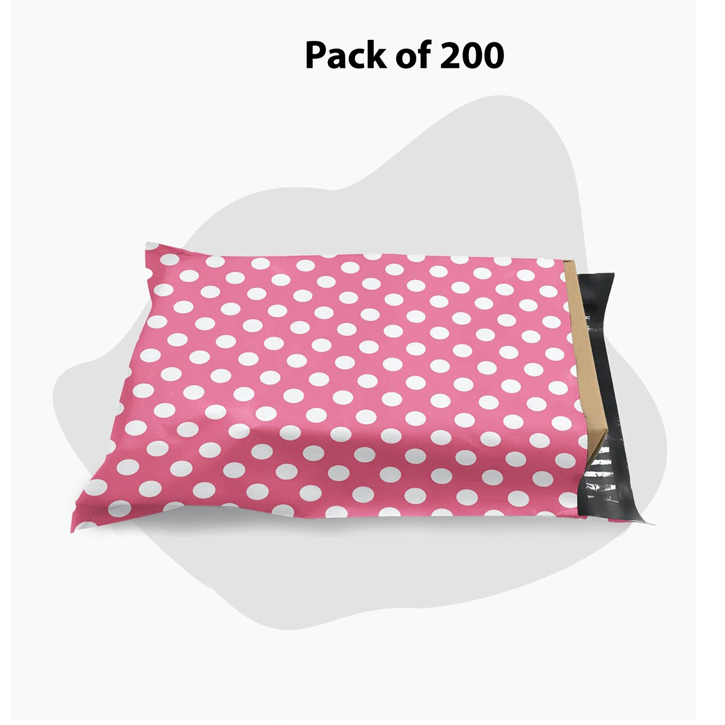 9 x 12 Polka Dot Poly Mailer Envelopes Durable 2 Mil Shipping Bags for Mailing & Packaging