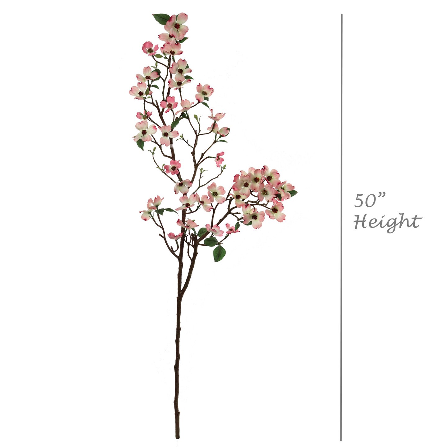 50&#x22; Pink Dogwood Spray - Silk Blooms, Lifelike Artificial Flowers, Elegant Decor - Perfect for Weddings, Events, Spring &#x26; All-Season Displays, Floral Home by Artificial Flowers