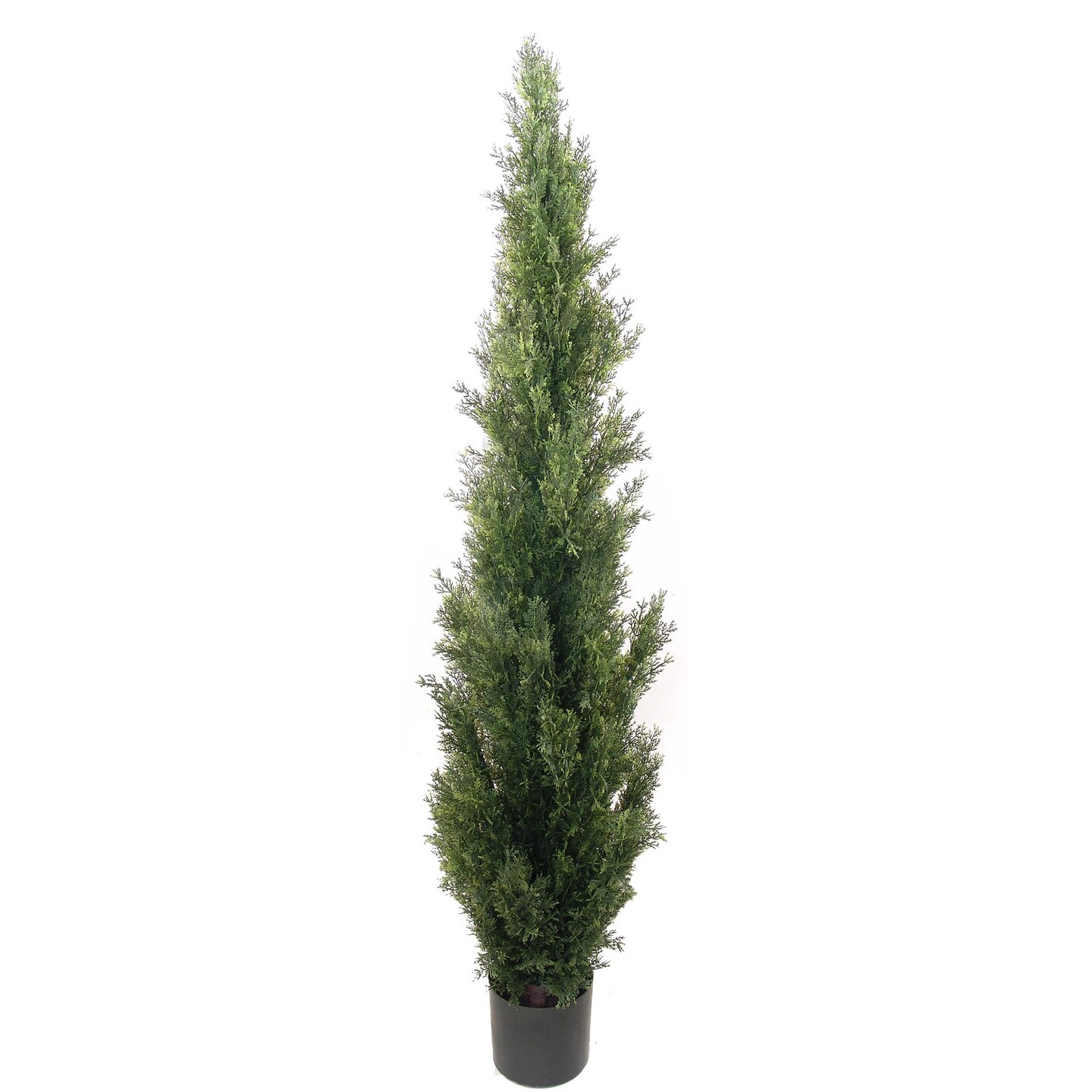 5ft Cedar Topiary Tree in Black Pot, Floral Home by Artificial Flowers