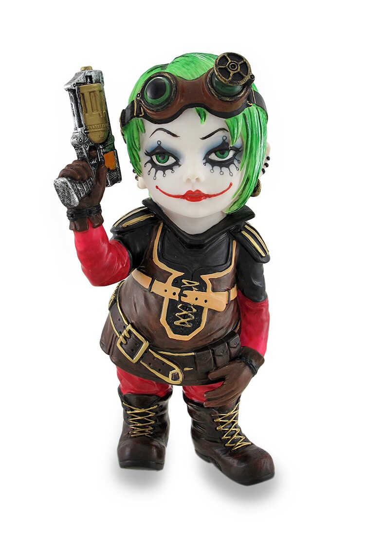 Cosplay Kids Mini Steampunk Girl w/Revolver Statue