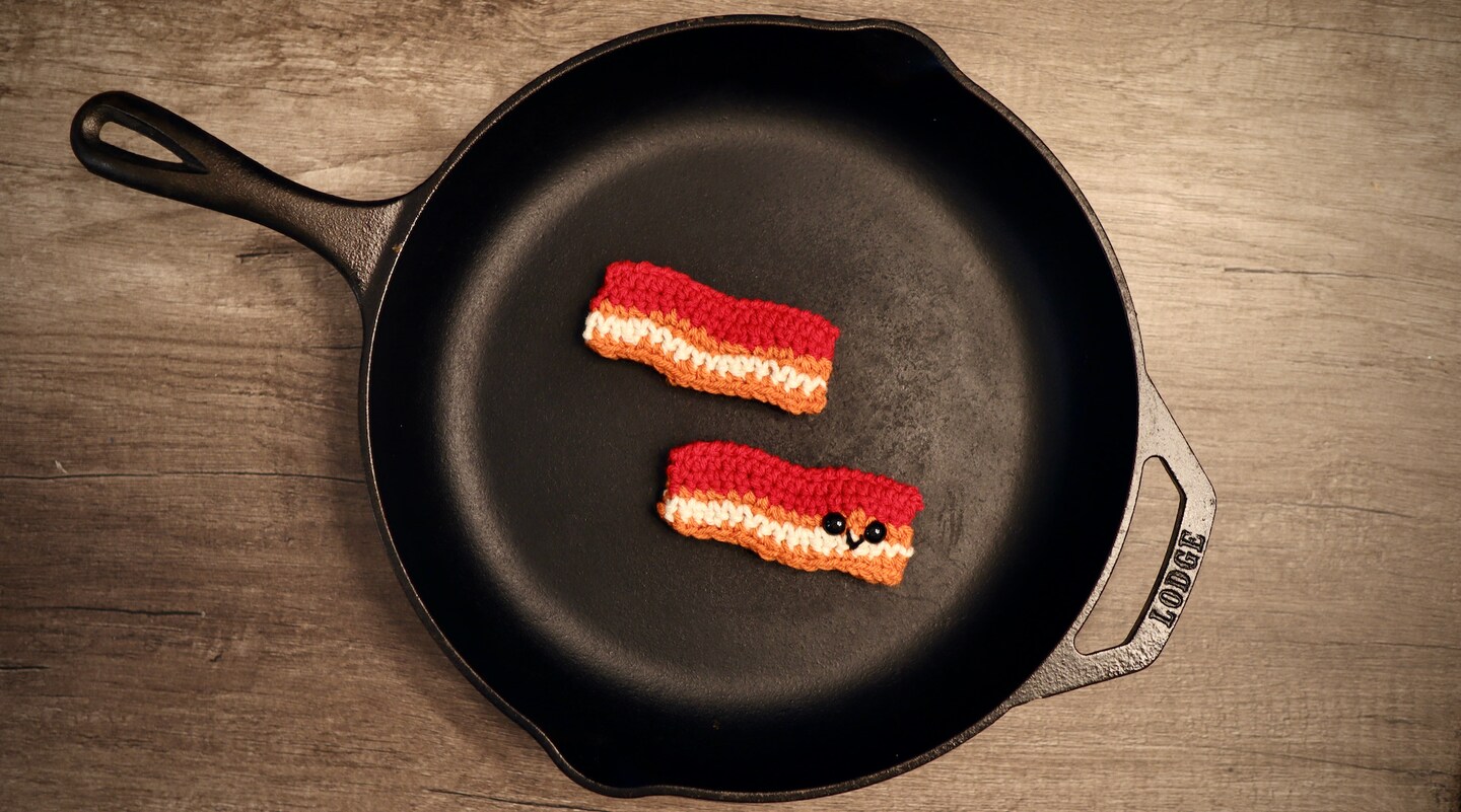 Crochet Bacon Amigurumi Food 307084457358524417