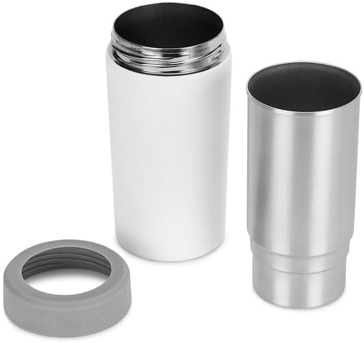Makerflo Universal Stainless Steel Sublimation Can Cooler by Frost Buddy - Fits 12 oz Cans, Slim Cans, Bottles And 16 oz Cans &#x26; Bottles - Single Pack