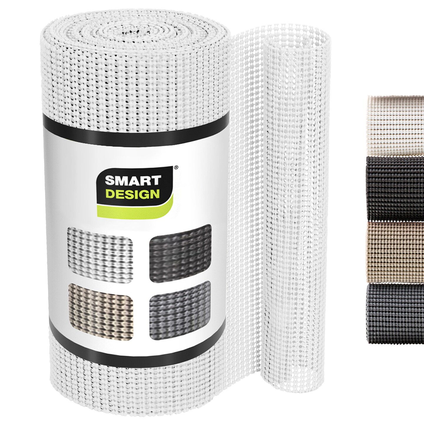 Smart Design Classic Grip Shelf Liner - 12 Inch x 20 Feet - White