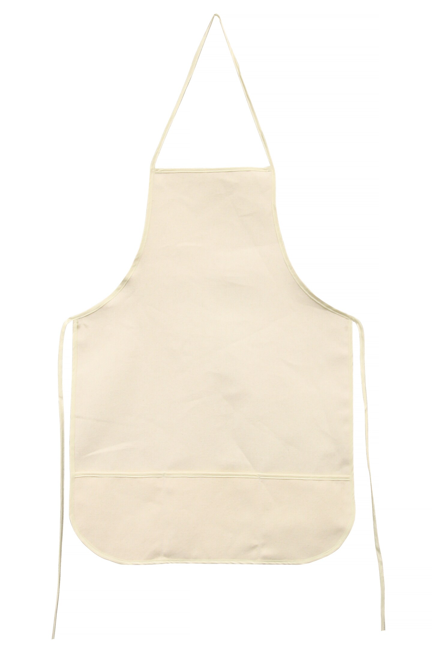 Wear&#x27;m Adult Apron With Pockets 19&#x22;X28&#x22;-Natural
