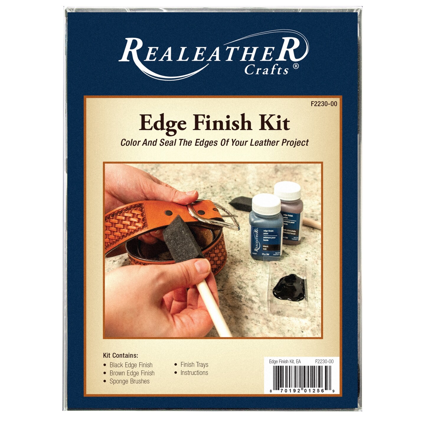 Realeather(R) Crafts Acrylic Edge Finish Kit-