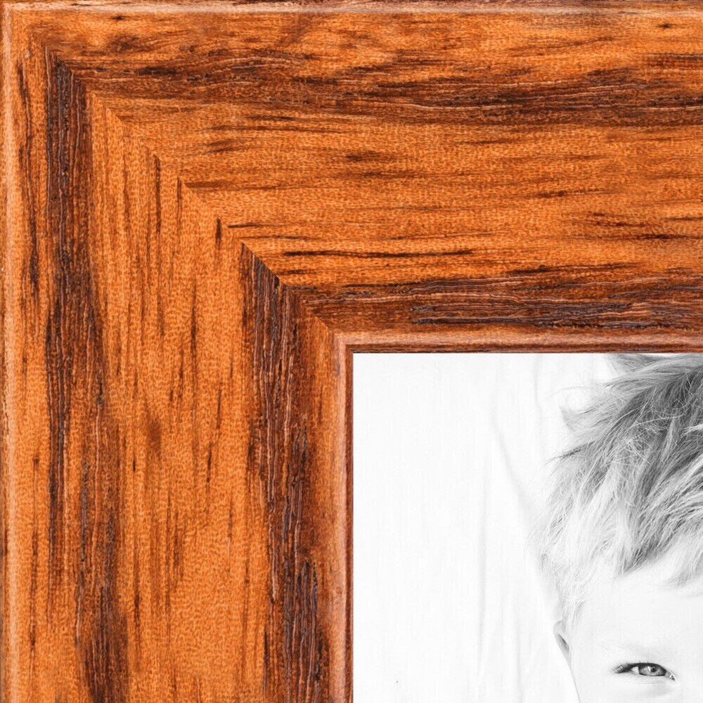 Custom Picture Poster Frame Brown Honey on Red Oak .75" Wide Wood