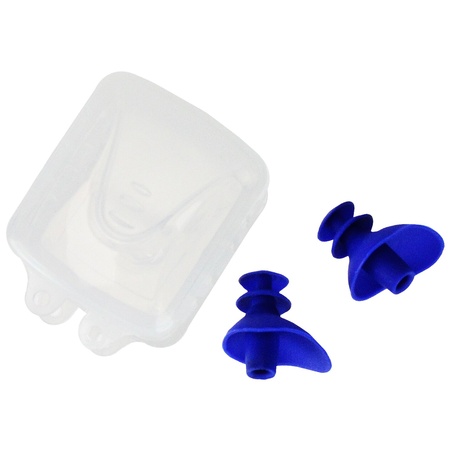 Pool Central Blue Molded Silicon Ear Plugs Swimming Pool Accessories with Case