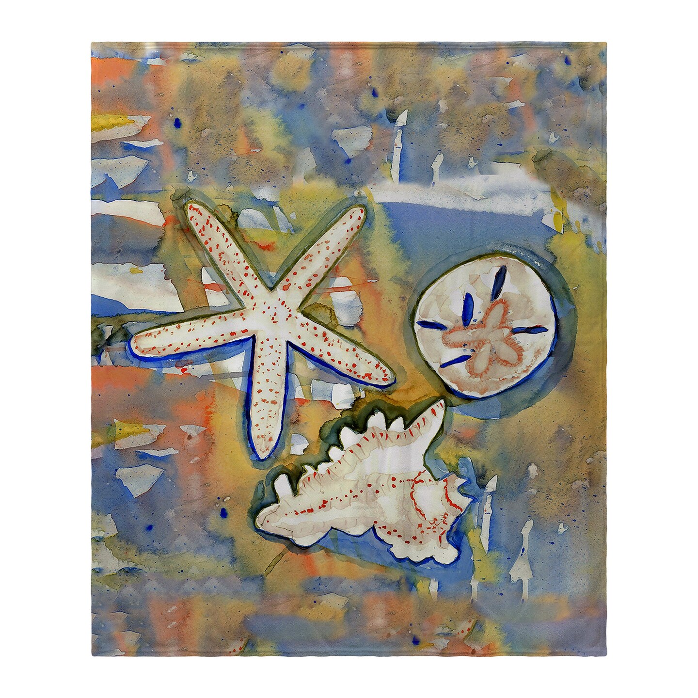 Betsy Drake Beach Treasures Fleece Blanket