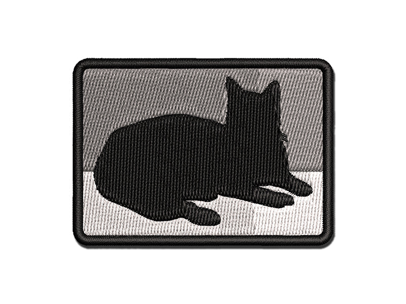 Lazy Cat Multi-Color Embroidered Iron-On or Hook &#x26; Loop Patch Applique