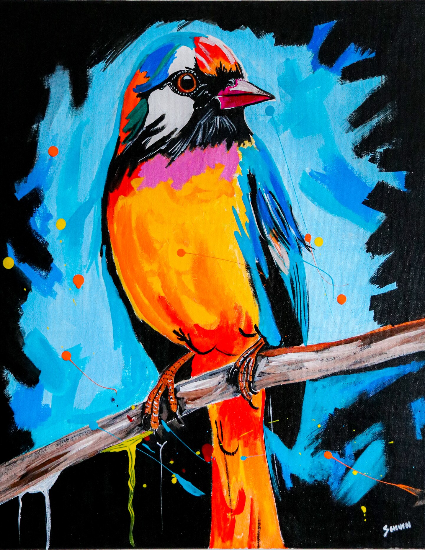 Colorful bird painting | MakerPlace by Michaels