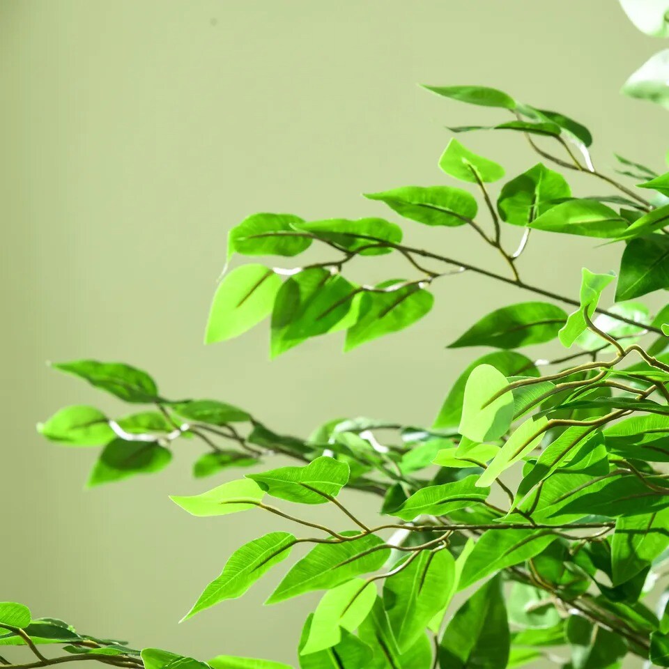 6ft Artificial Tree Ficus for Indoor Outdoor Home Decor, Fake Tree