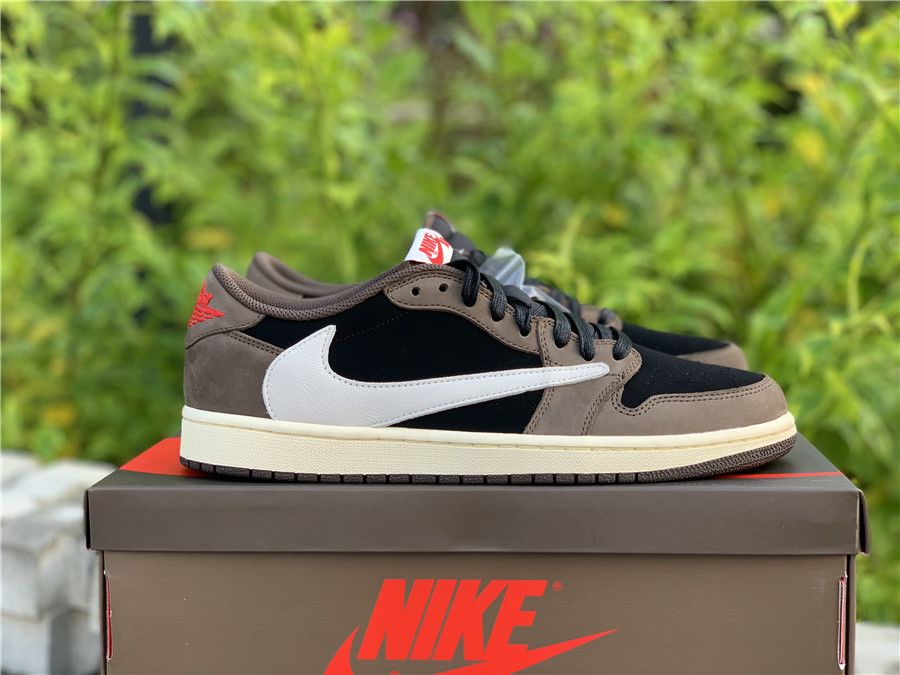 Tra.vis Sc.ott x Air Jordan 1 Low OG SP Dark Mocha For Men And 