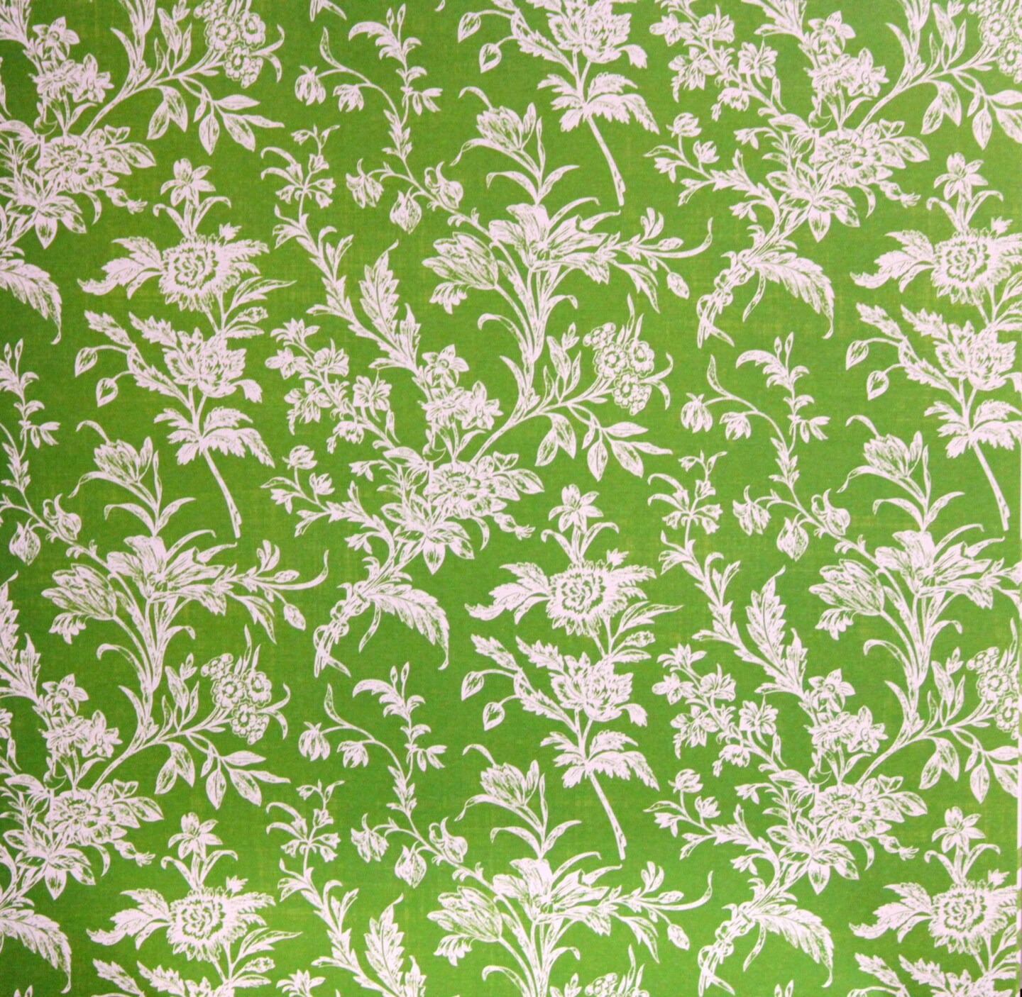 Preppy Petals Green Wildflowers 12 x 12 Lt. Textured Cardstock Paper