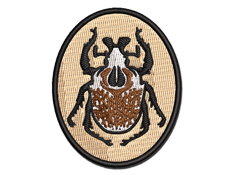 Goliath Beetle Giant Insect Multi-Color Embroidered Iron-On or Hook &#x26; Loop Patch Applique