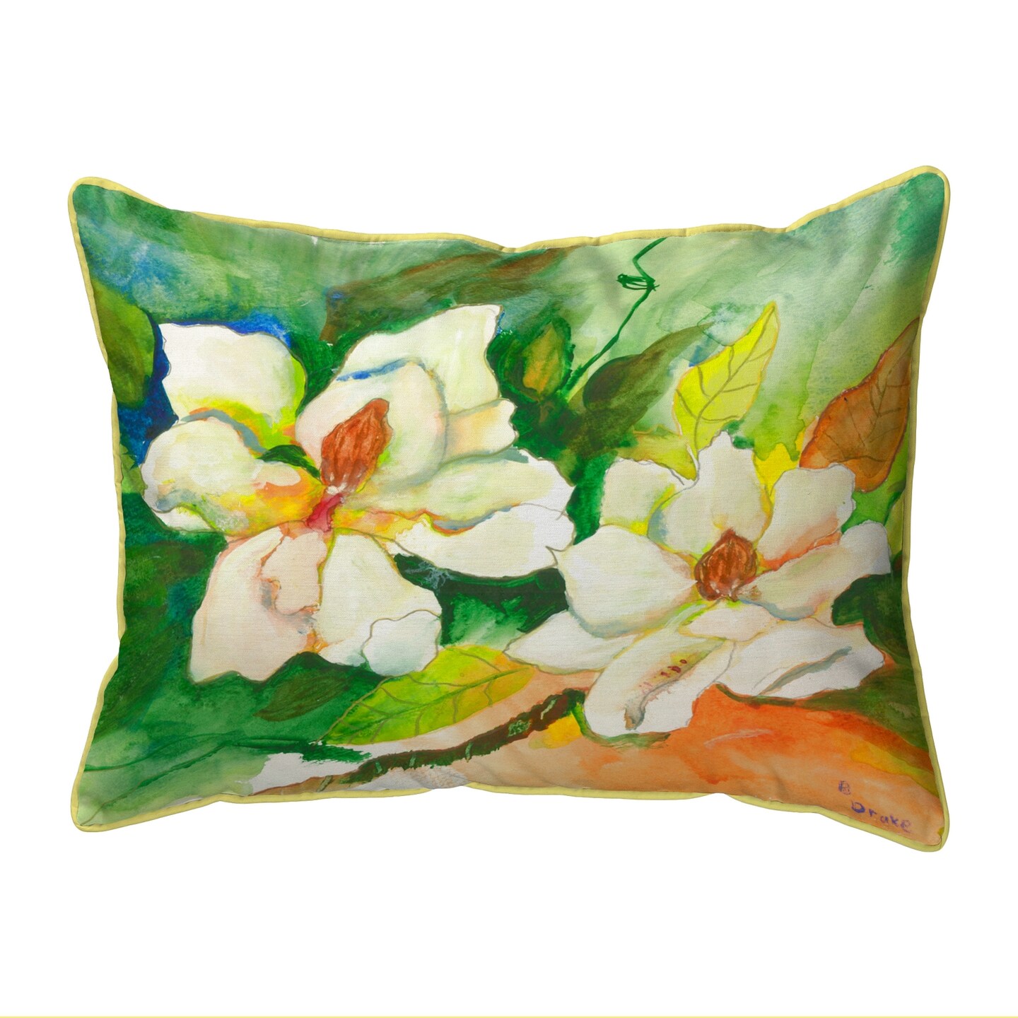 Betsy Drake Magnolia Large Indoor/Outdoor Pillow 16x20