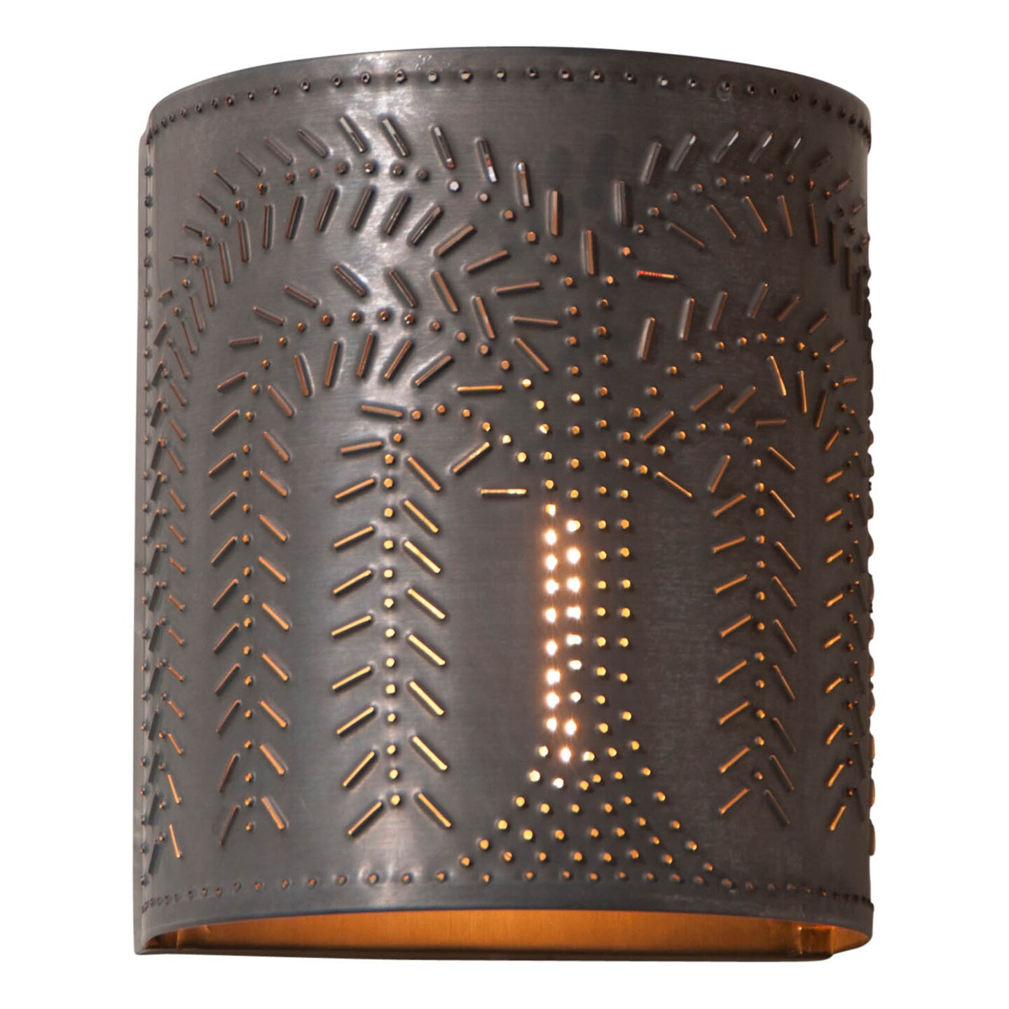 Willow Wall Sconce Light in Kettle Black Finish - 7.75" - Irvin's Tinware