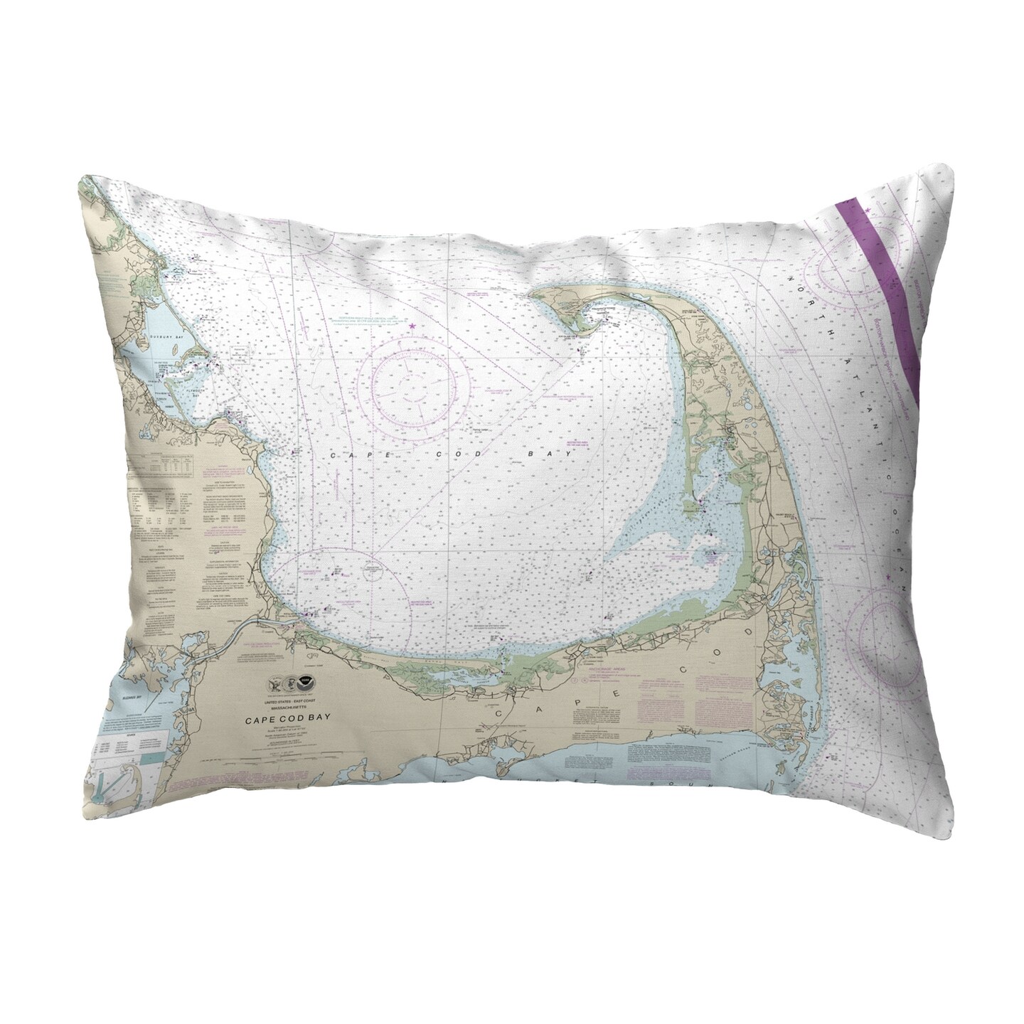 Betsy Drake Cape Cod Bay, MA Nautical Map Noncorded Indoor/Outdoor ...