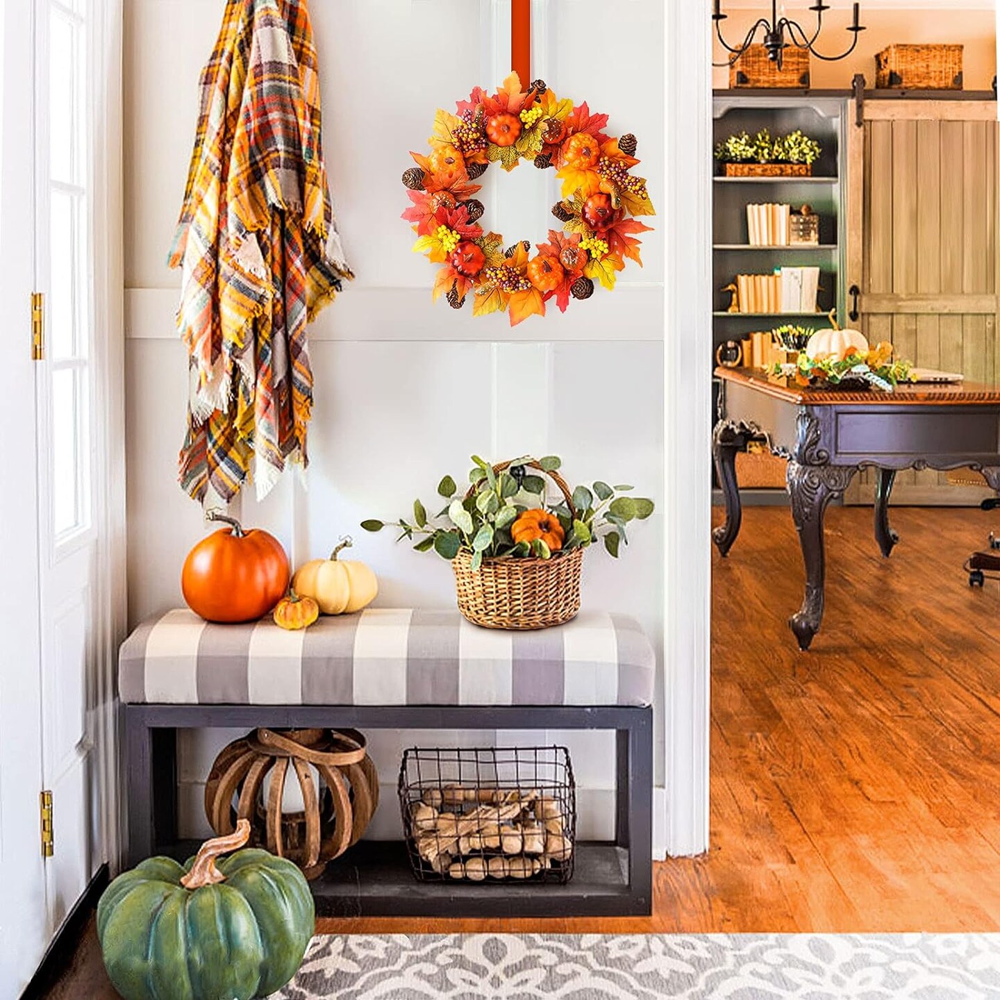 Summer Flower Door Wreath