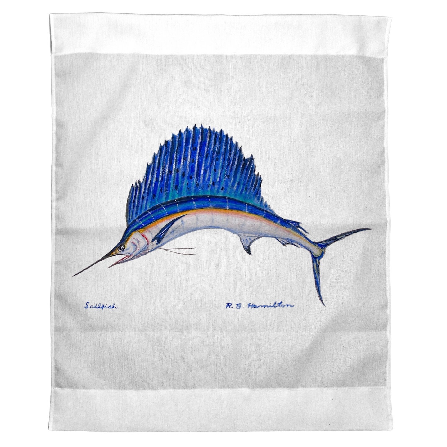 Betsy Drake Sailfish Outdoor Wall Hanging 24x30