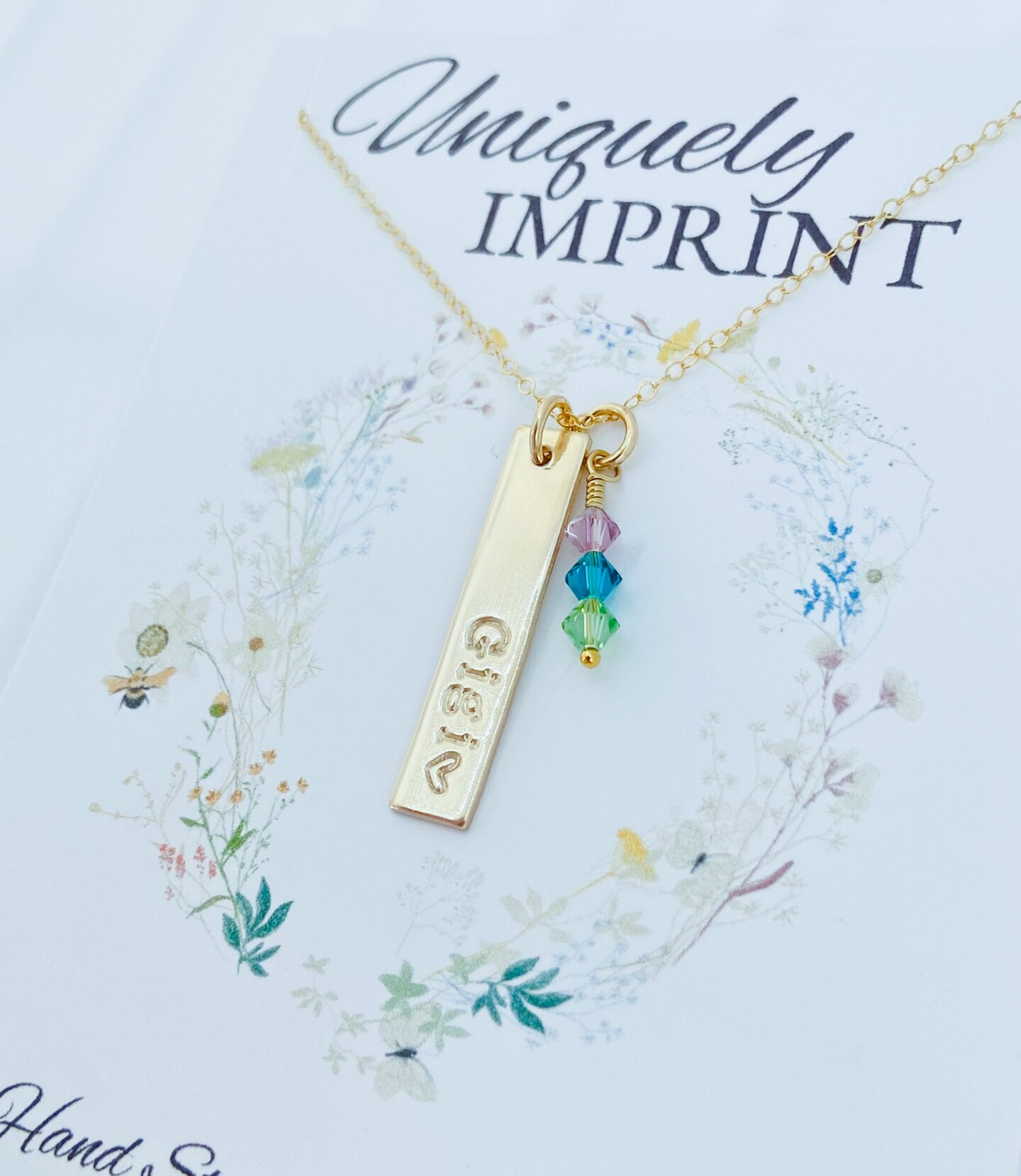 Mimi Grandma Mimi Birthstone Necklace Grandma Birthstone Necklace