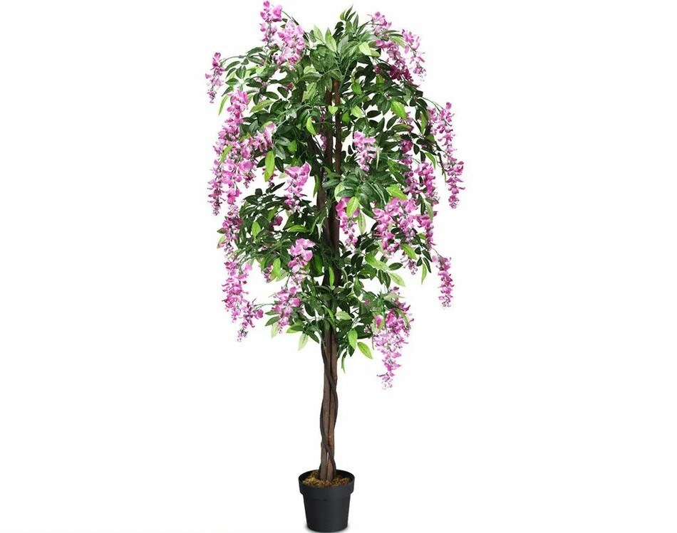 6 FT Artificial Wistera Silk Tree Pink Flower Indoor Outdoor Home Décor