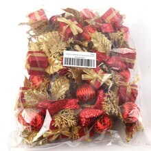 12-Pack Red &#x26; Gold Glitter Picks with Vibrant Gift Box, Dove Bird, &#x26; Ornament Ball | Festive Holiday Decor | Trees, Wreaths, &#x26; Garlands | Christmas Picks | Home &#x26; Office Decor - 2024 Christmas Collection, Floral Home by Artificial Flowers