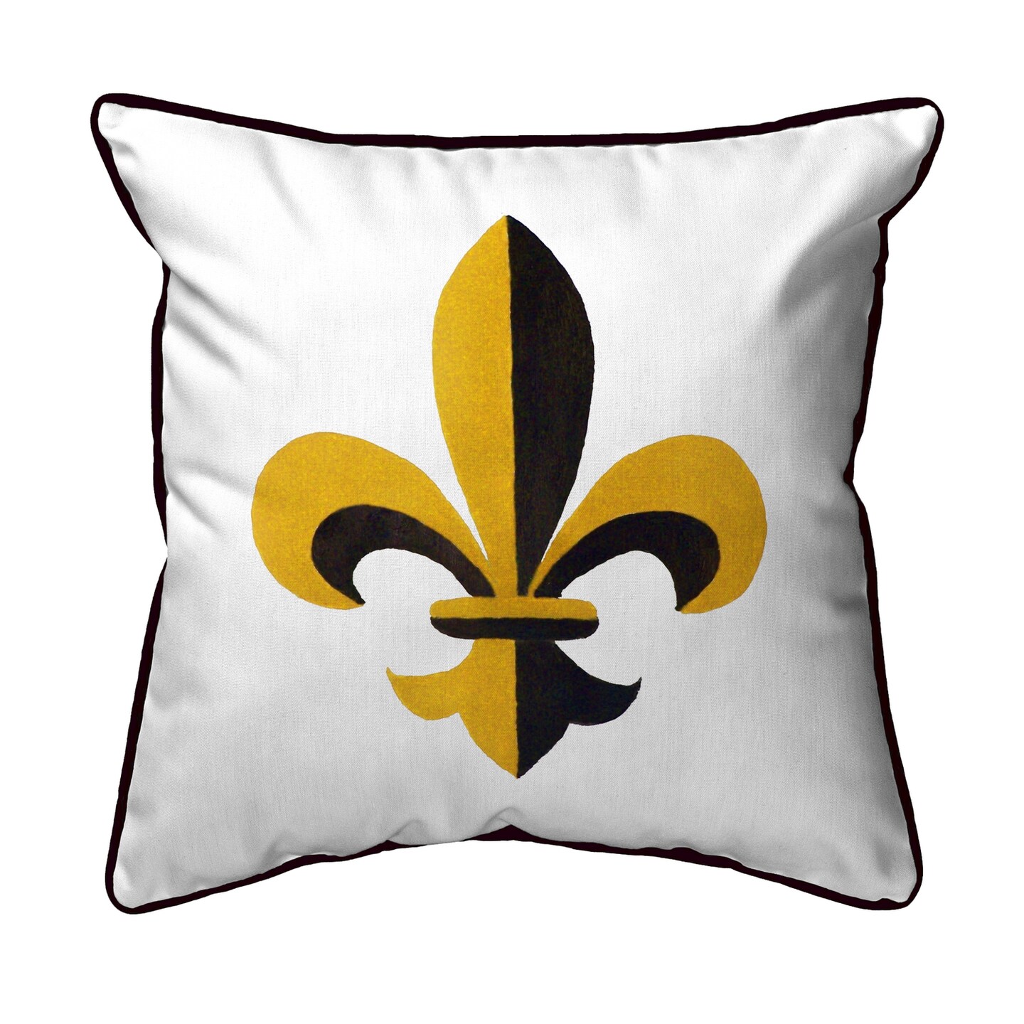 Betsy Drake Fleur-de-lis Large Indoor/Outdoor Pillow 18x18