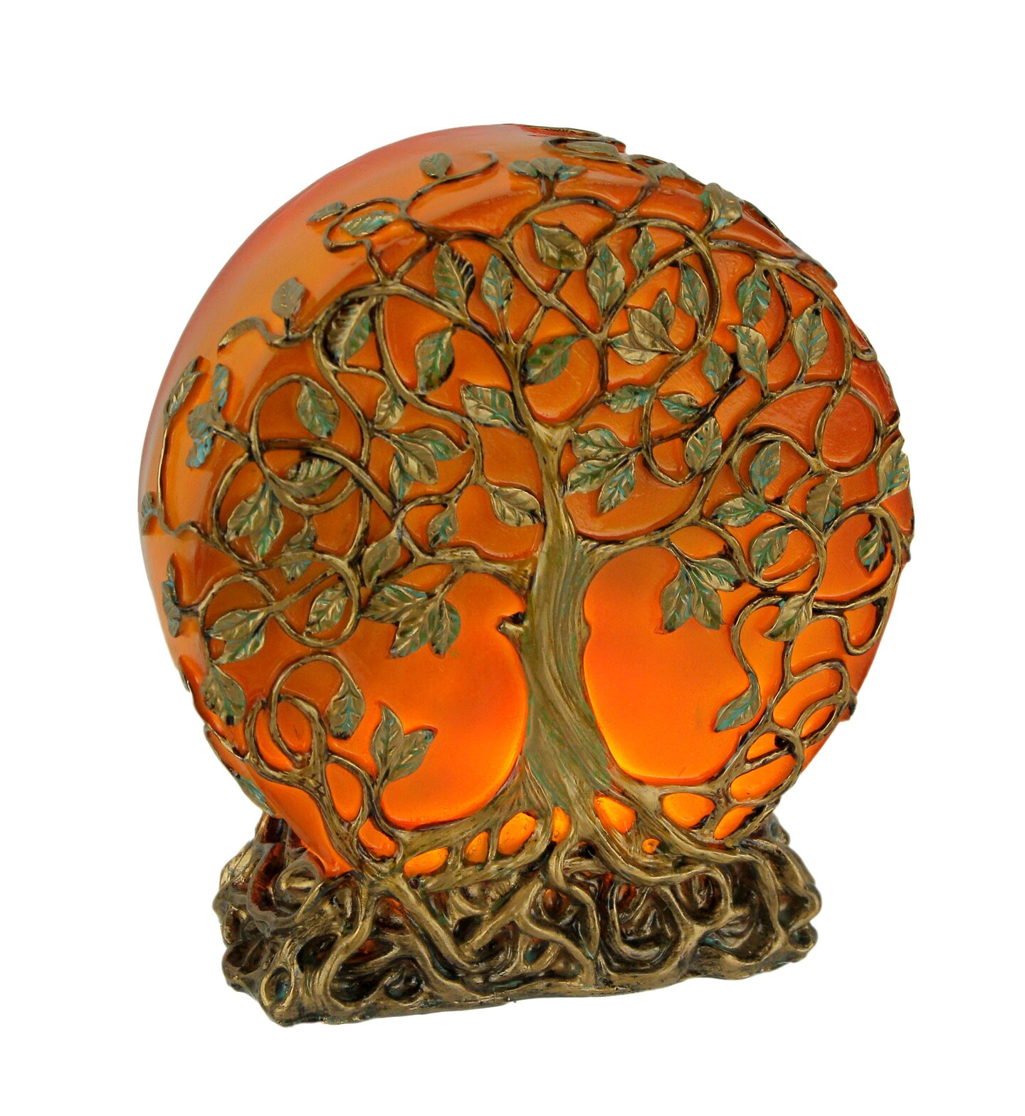 Glowing Orange Tree of Life Plug-In Night Accent Light 6.25 inch