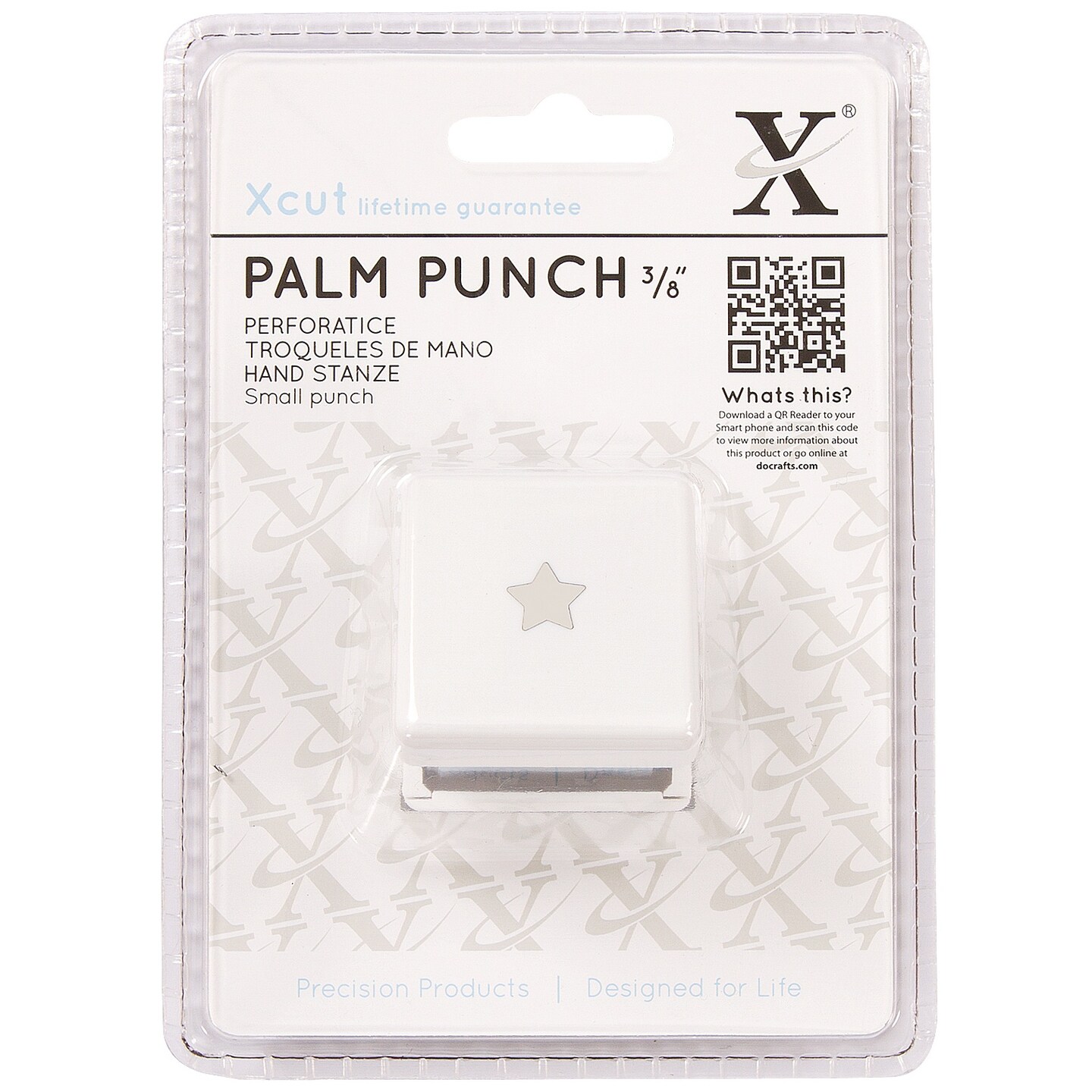 Xcut Small Palm Punch-Traditional Star, .375&#x22;