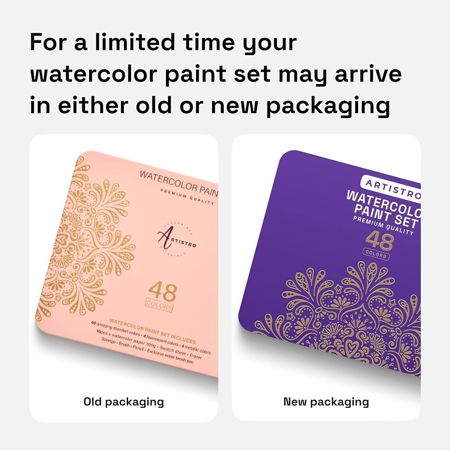 ARTISTRO High Quality Watercolor Paint 48 pcs